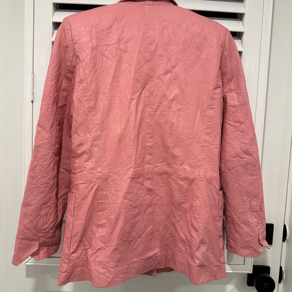 Zadig and Voltaire pink jacket wrinkle polyester/cotton size 38 - Picture 2 of 6